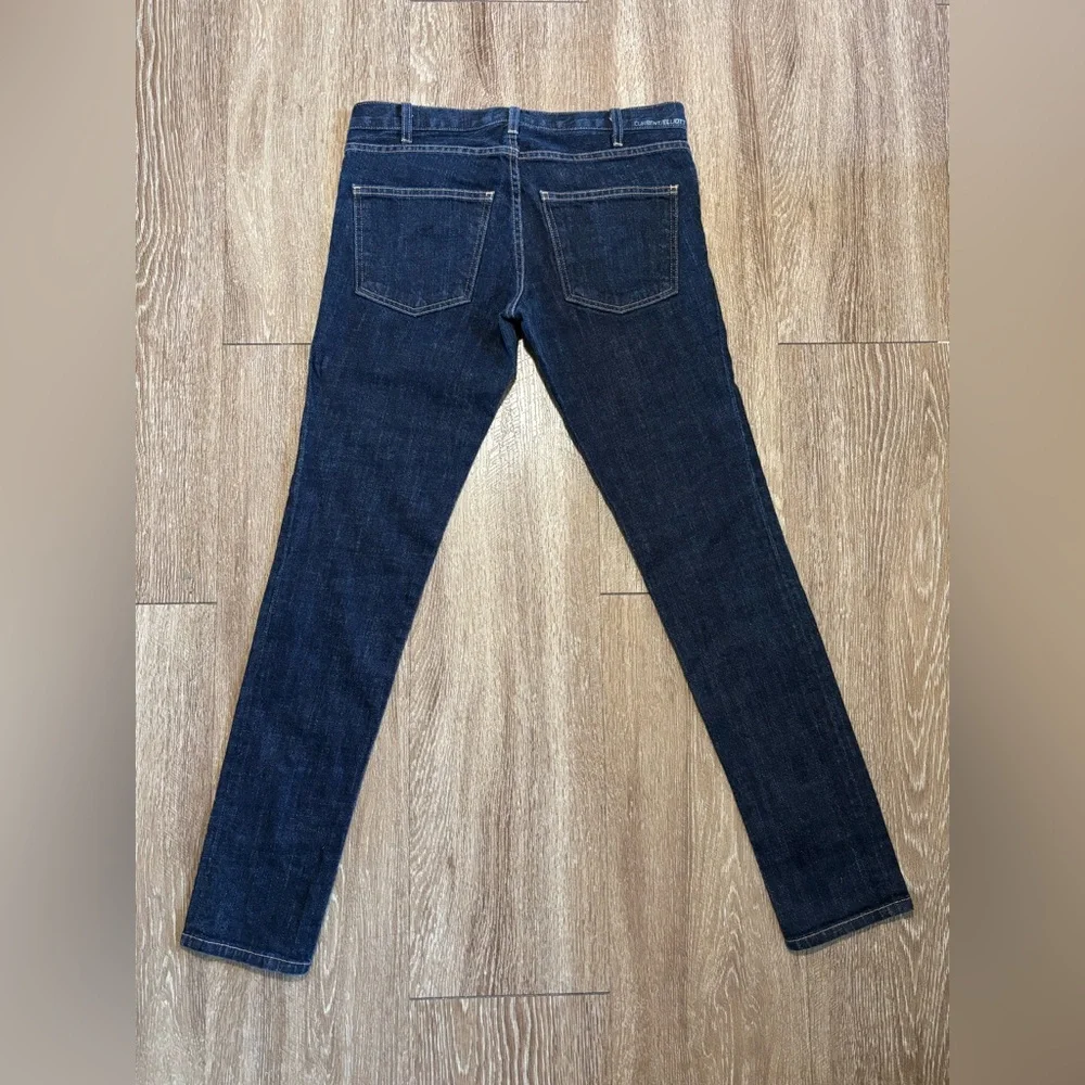 Current/Elliott Jeans Women’s Size 30 The Skinny Dark Wash Designer Jeans - Picture 3 of 11